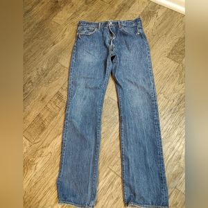 Levi Strauss Men's 501 relaxed fit button fly jeans Size 34-34